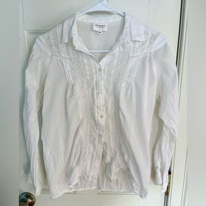 Sezane lace detail blouse, size 36